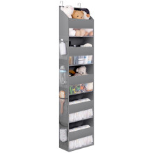 Nonna dice tessuto a 5 scaffali Organizzatore di porte per porte Organizzatore di porta posteriori dietro l'organizzatore di stoccaggio delle porte A