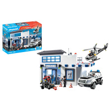 PLAYMOBIL Action Heroes 71602 Police Station with Vehicles Large Command Centre with Police Helicopter and Many Exciting Details Action-packed