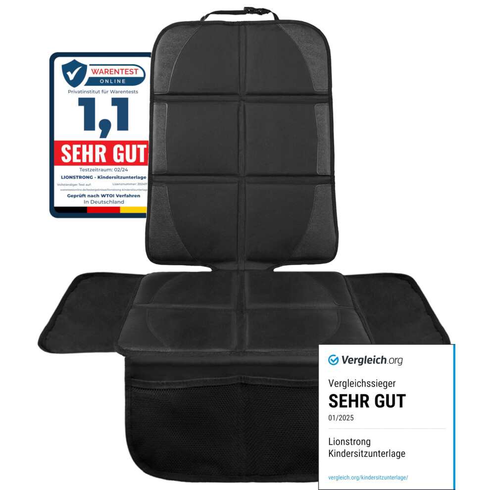 Car Seat Protector For Child Car Seat [Isofix Compatible]- Car Seat Cover For Infant Car Seat Waterproof - Carseat Seat Protectors Baby - Lionstrong