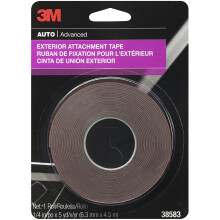 3M Exterior Attachment Tape  Ideal for Moldings  Emblems and Trim  1/4 in width x 5 yards in length  1 roll