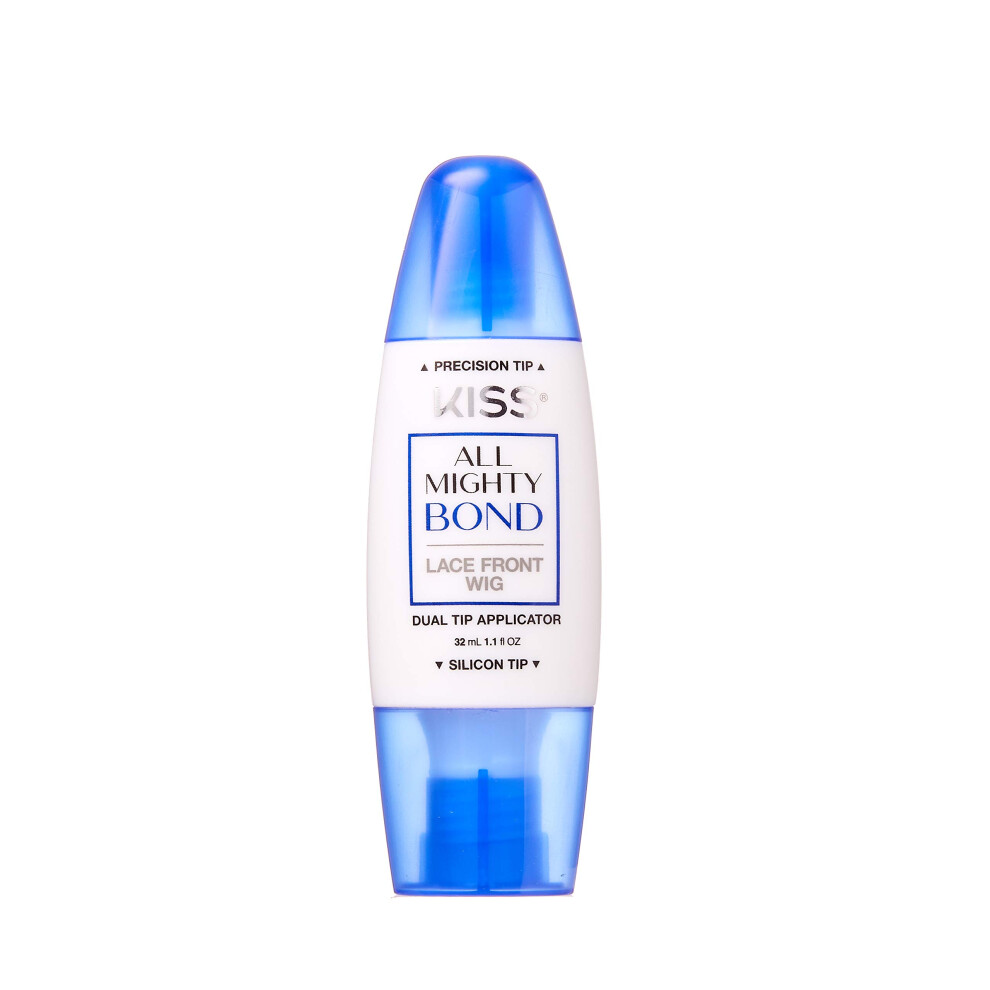 All Mighty Bond Lace Front Wig Glue, Dual Tip Applicator, Instant Dryi