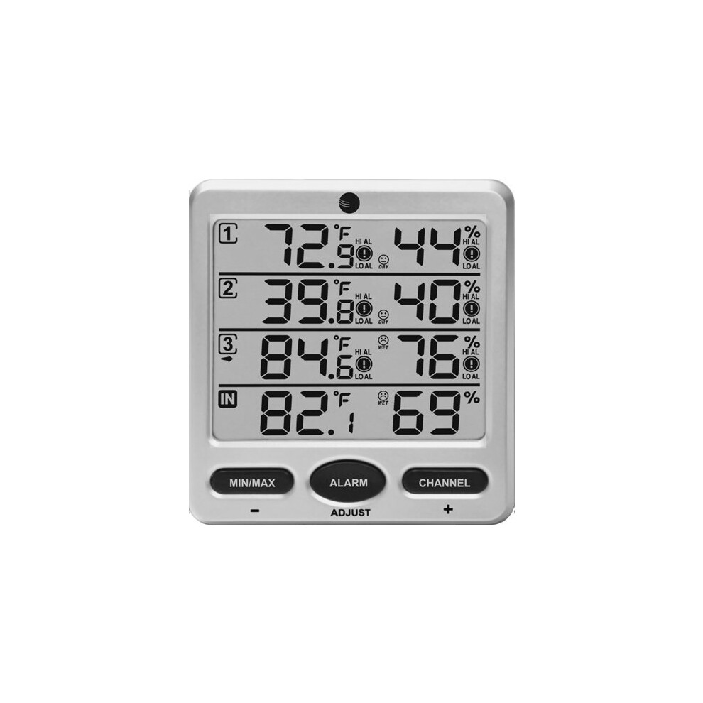 Ambient Weather WS-10-C Wireless Indoor/Outdoor 8-Channel Thermo-Hygrometer  Console Only