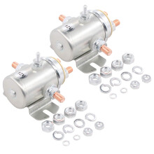 ApplianPar 2er-Pack Magnetrelaisschalter 440003 440110 24401-01 fr Prestolite Ramsey Winch Golf Dauerbetrieb 12V 5-Terminal
