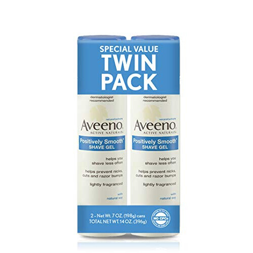Aveeno Positively Smooth Hydraterende Scheergel, 7 Oz (1 Verpakking van twee items)