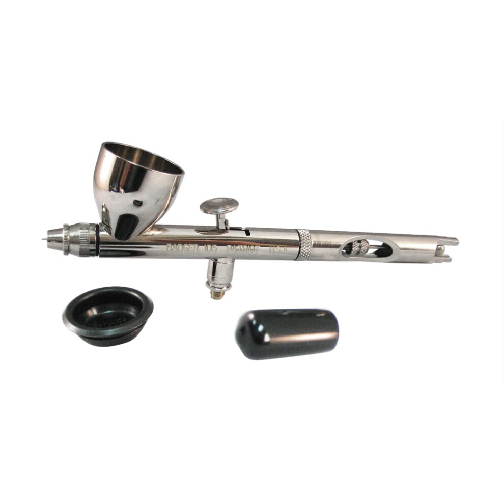 Badger Air-Brush Co. Model 105 Patriot Fine Gravity Airbrush  Stainless Steel