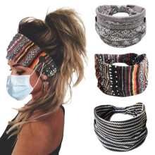 Bohend Fascia Boho Con Bottoni Larga Elastico Uso Quotidiano Sportivo Yoga