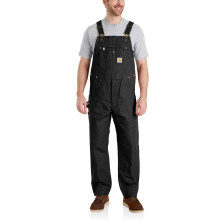 Carhartt Men'sRelaxed Fit Duck Bib Overall Black L32-W32