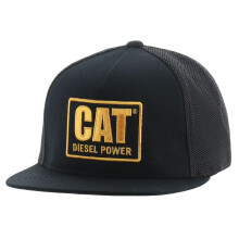 P  nska ciapka Caterpillar Diesel Power Flat Bill Cierna jedna velkost