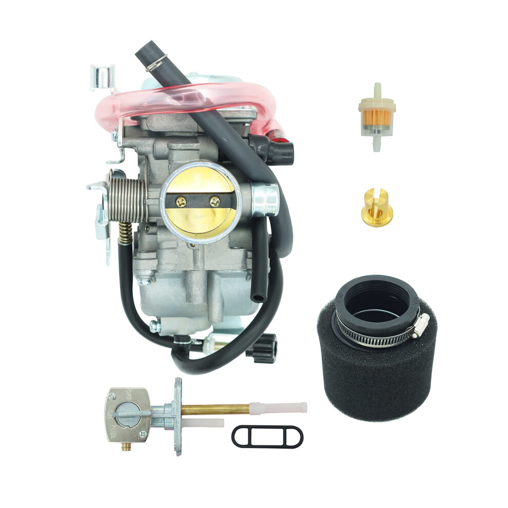 Carburetor Fit For Kawasaki Klf300 1986-2005 Bayou 300 Carby Carb Atv With Air Filter&Fuel Petcock Shut Off Valve 037524523326