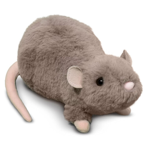 Douglas Douglas Ralph Rat Plüschtier - Realistisch aussehendes, taschengroßes Kuscheltier für Rattenliebhaber