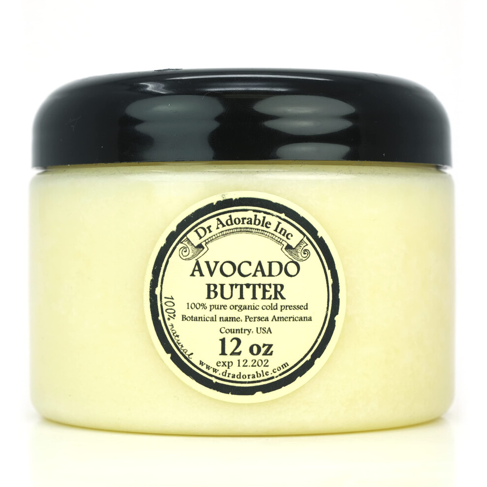 Avocado Butter Pure Organic Refined Raw by DrAdorable 12 Oz