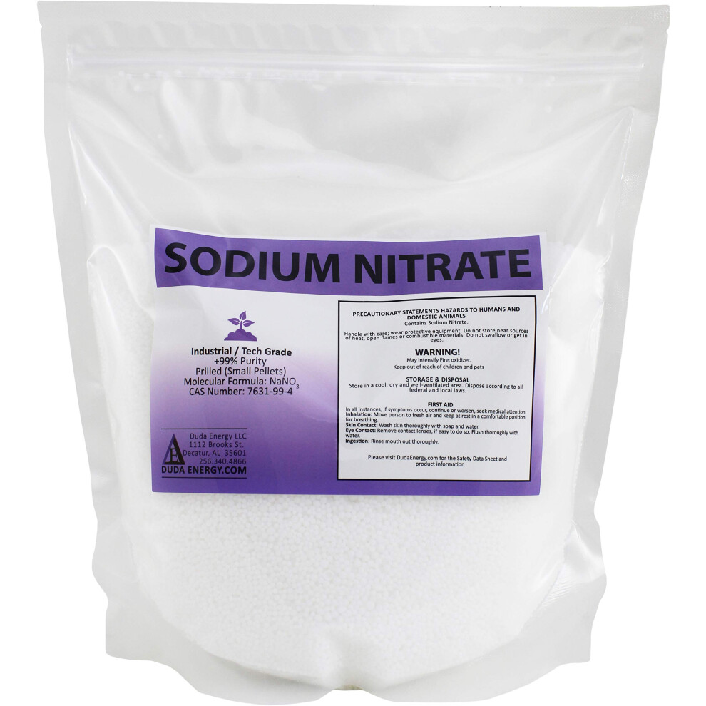 Duda Energy 5sn 5 lb. Sodium Nitrate 99+% Pure Chile Saltpeter Gold Metal Refining Industrial Grade Glass Pottery Enamels