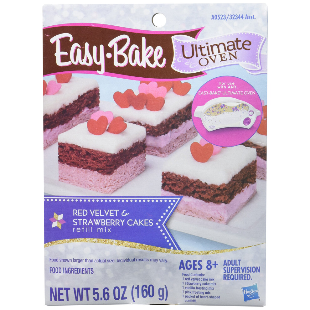 Pack de recharges de g  teaux au velours rouge et aux fraises Easy-Bake Ultimate Oven