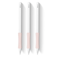 3 Pack Pink iPencil Grips Case Cover Ergonomic Silicone Sleeve Holder Compatible with Apple Pencil 2nd Generation iPad Pro 11 12.9 inch 2018