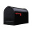 Gibraltar Mailboxes Stanley Extra-Large Capacity Galvanized Steel Black  Post-Mount Mailbox  ST200B00 1