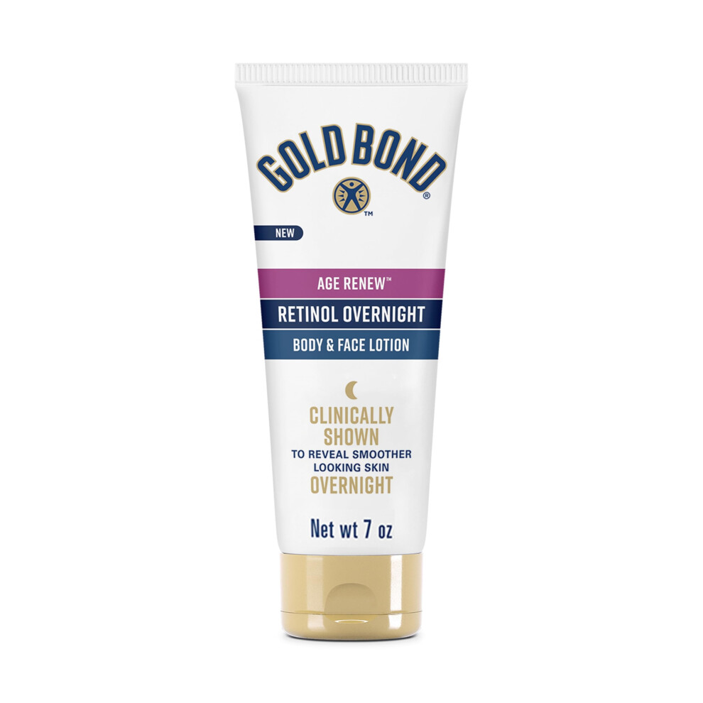 Gold Bond Age Renew Retinol Overnight Body & Face Lotion  With Retinol & Peptide Complex  7 oz.