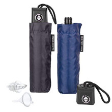 goPong Rain or Shine Umbrella Flask 2 Pack - Hidden Alcohol Booze Bottles Includes Funnel and Liquor Bottle Pour Spout