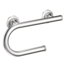 Moen Bară de sprijin de 20 cm cu suport integrat pentru hârtie igienică, cromată — Securitate SecureMount, susține până la 113 kg