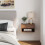 Nathan James Jackson Modern Floating Bedside Nightstand with Drawer  1 2