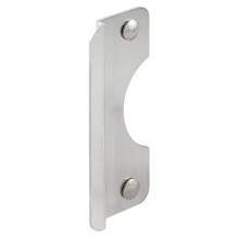 Prime-Line U 10676 Steel Latch Guard Plate Cover for Out-Swinging Doors 6 Inch Cover with 5/16 Inch Offset Stainless Steel Set of 1