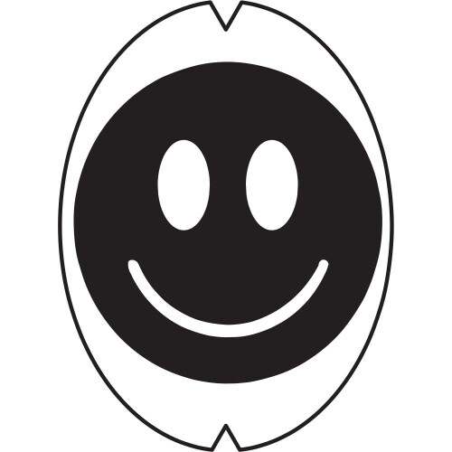Kesjer Art Creative Tennis Ketsjer Stencil - Smiley Face