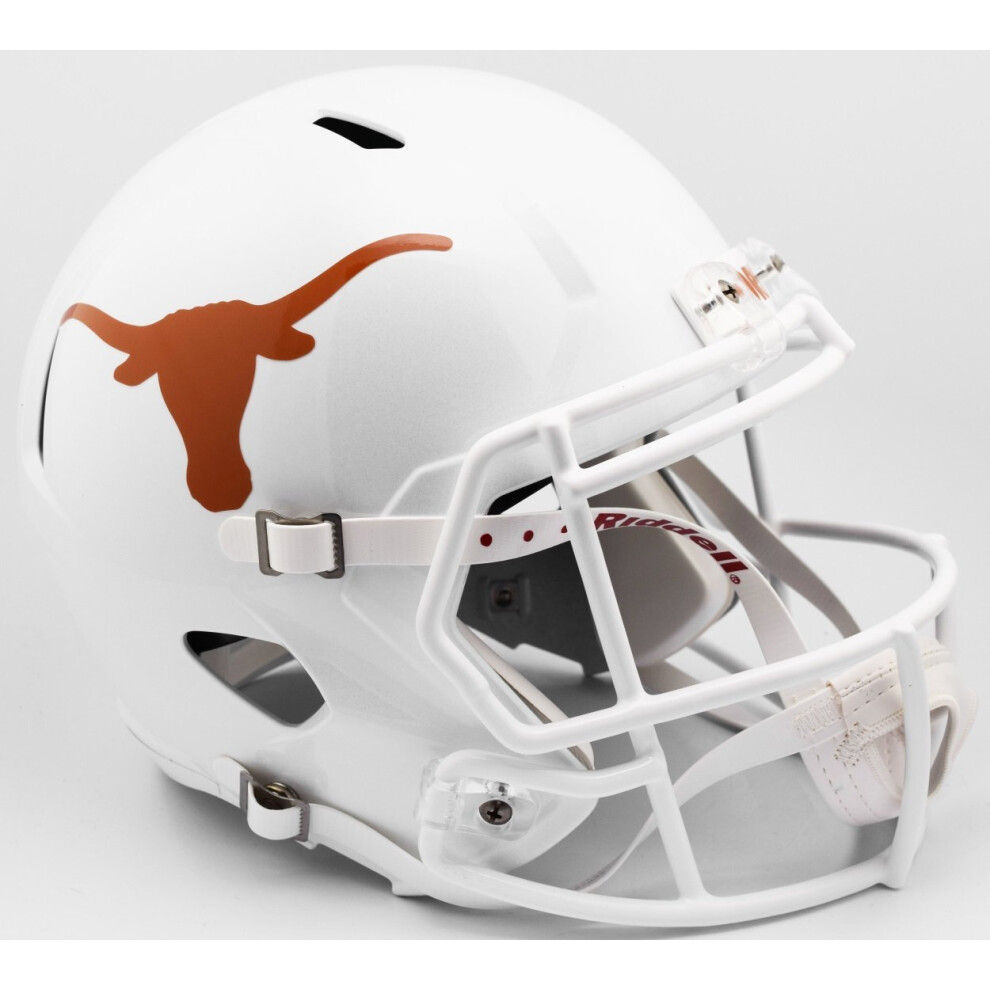 Photos - Protective Gear Set Riddell NCAA Texas Longhorns Full-Size Replica Helmet, Speed Style  Design, Team Colors, One Size  8054109 2017(8054109)
