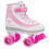 Roller Derby Firestar Mädchen Quad Rollschuhe, Weiß/Pink, Größe 03 1