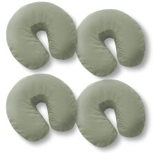 Saloniture 4-Pack Premium Mikrofiber Ansiktskuddöverdrag - Ultra Mjukt Fitted Massagebord