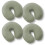 Saloniture 4-Pack Coprisedi Microfibra per Lettini Massaggio - Verde Salvia 2