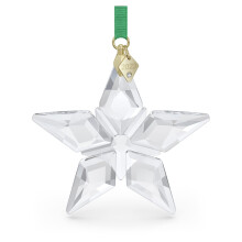 Swarovski Annual Edition 2023 Ornament  Clear Crystal Star with 97 Facets  Gold-Tone Finished Tag  Part of the Swarovski Annual Edition Collection