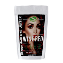 Wine Red Henna Hair & Beard Dye/Color - 1 Pack - The Henna Guys