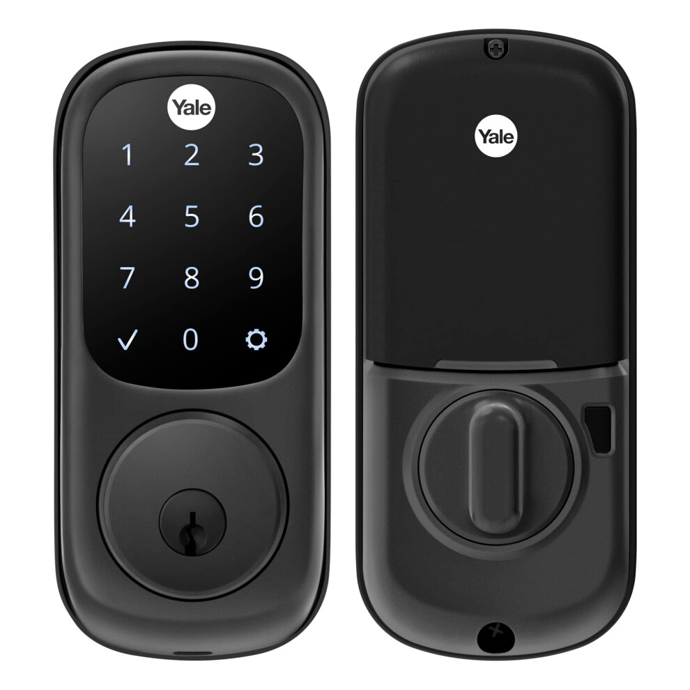 Yale Assure Lock Deadbolt, Black Suede Digital Touchscreen Non-Connect