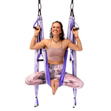 YOGABODY Yoga Trapeze Pro - Yoga Inversion Swing with Free Video Series and Pose Chart  Purple
