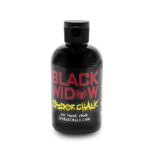 Tiza l quida Spider Chalk Black Widow para levantamiento de pesas y powerlifting en gimnasio. Ingredientes seguros de laboratorio. Fabricado en E