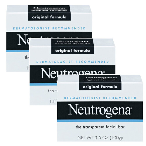 Neutrogena Pack bonus de pains de savon transparents Neutrogena, formule originale - 3 unit?s 1