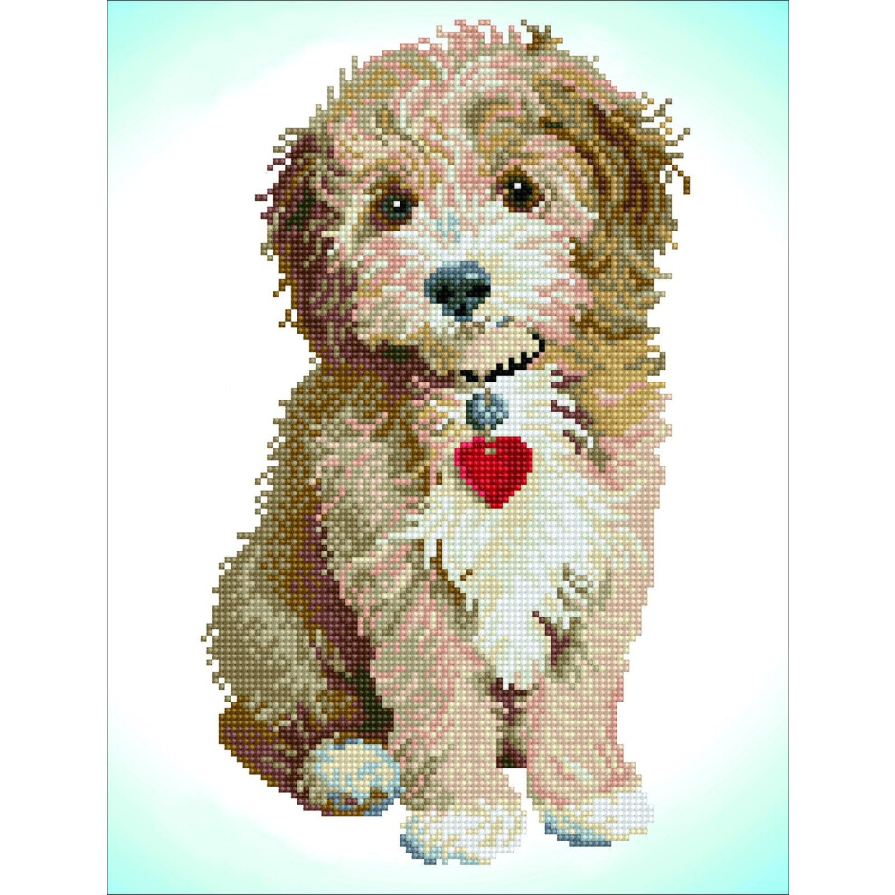 DIAMOND DOTZ  - Lovely Boy  Partial Drill  Round Dotz  Diamond Art Dog