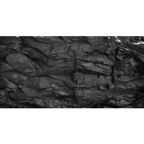 Aumentar 72x24 polegadas de fundo de aqu  rio de pedra preto tanque de peixes de rocha preta