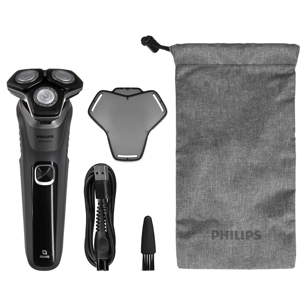 Philips Shaver Series 5000 S5887/10 Wet And Dry Electric Shaver And Soft Pouch