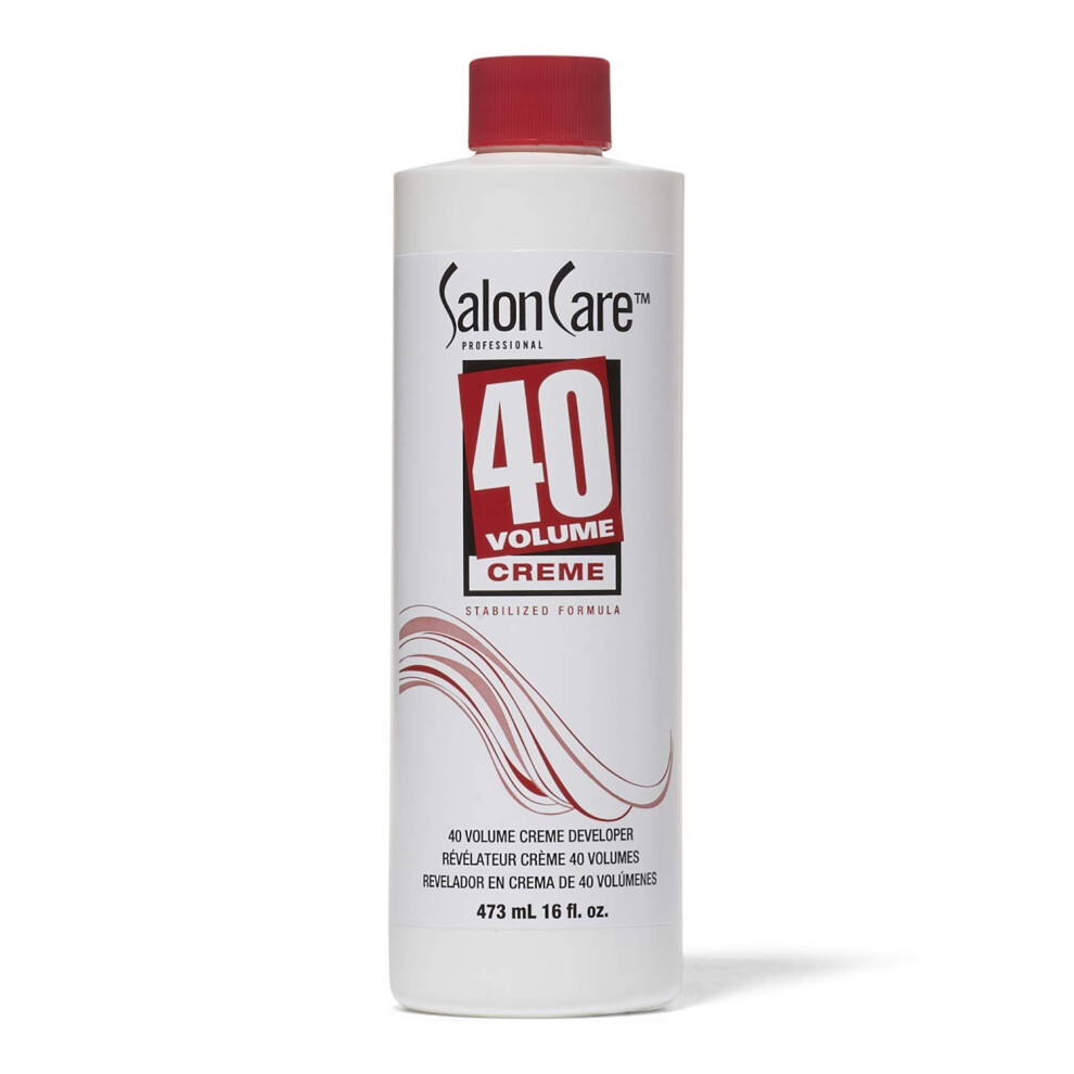 Salon Care 40 Volume Creme Developer Formule Strong Lift Facile à manipuler Consistance crème Peut être utilisé comme booster de blanchiment 16 o