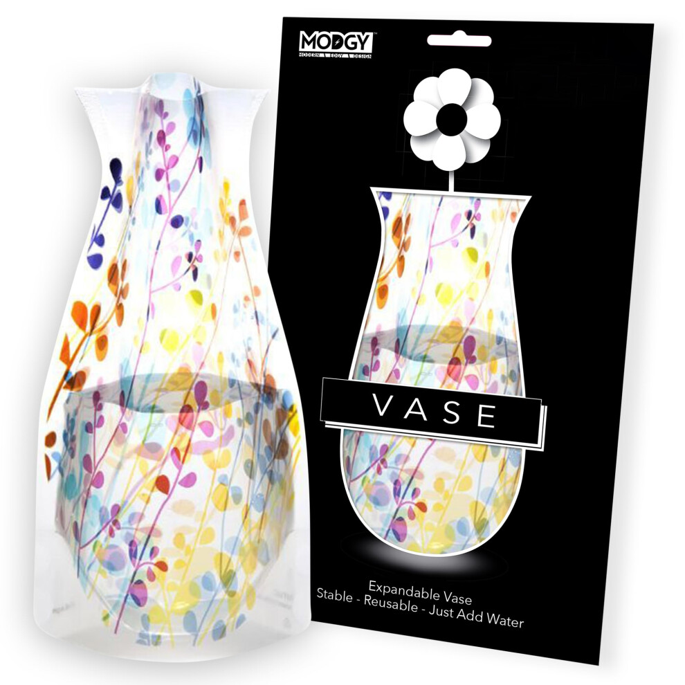 MODGY Expandable Flower Vase Plastic Decorative Modern Vases for Flowe