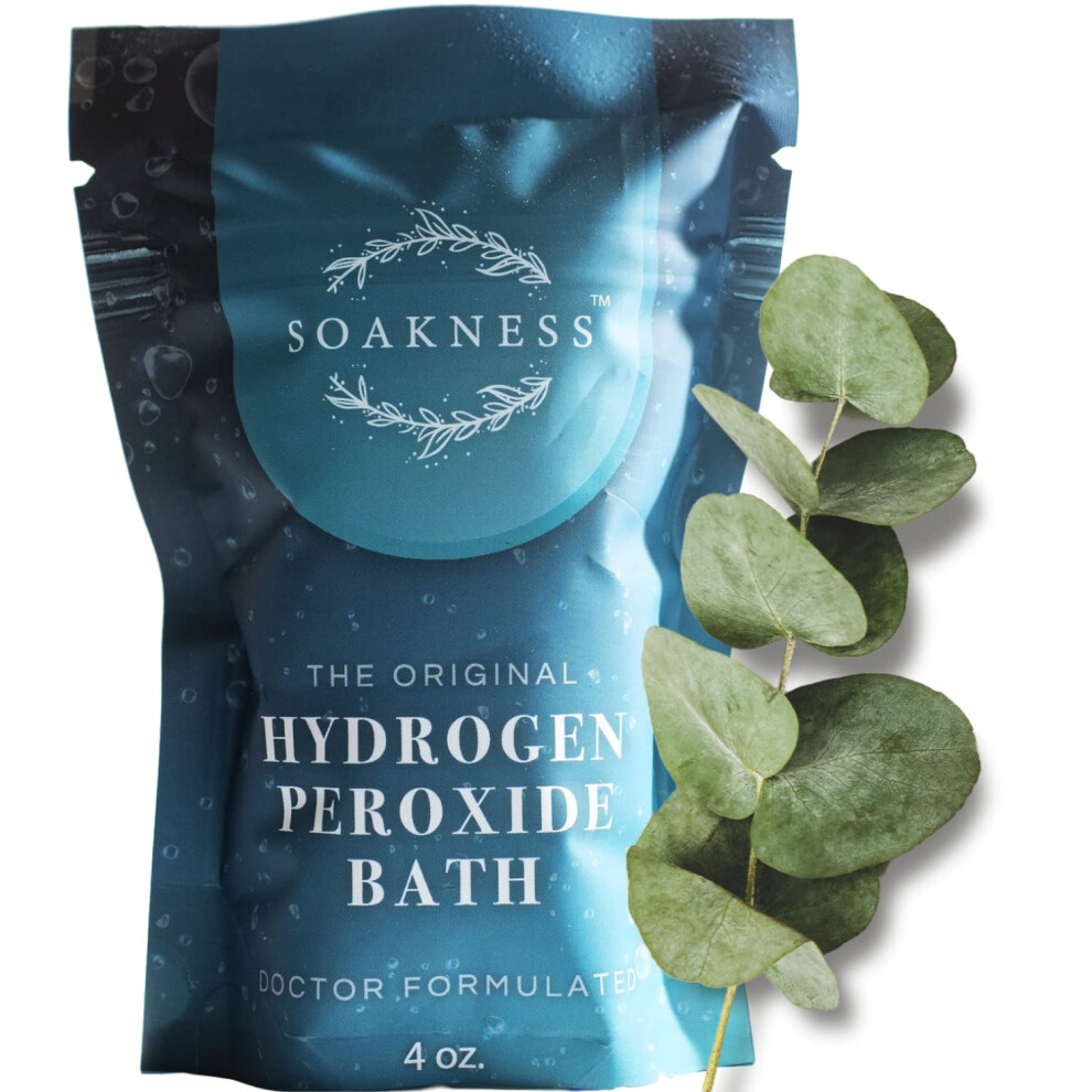 Hydrogen Peroxide Epsom Bath Salts - Soaking Aid, Energize, Detox, Cle