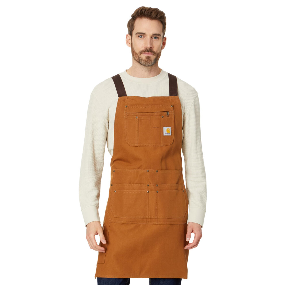 Carhartt mens Firm Duck Apron Belt  Carhartt Brown  OFA US