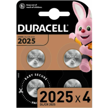 4 pcs Duracell CR2025 3V Lithium Coin Cell Battery 2025 DL/BR2025 Expiry 2027 UK
