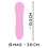 Cuties Pink Mini Grooved Vibrator 4