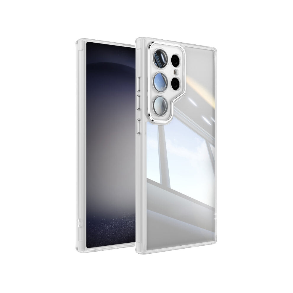 Photos - Case  Acrylic Hybrid TPU Armor Shockproof Phone , For Samsung Galaxy S23 Ultra(Transparent, For Samsung Galaxy S23 Ultra 5G)