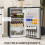 Homcom HOMCOM 91L Freestanding Under Counter Fridge Silver Tone 6