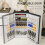 Homcom HOMCOM 91L Freestanding Under Counter Fridge Silver Tone 7