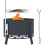 Outsunny Outsunny Portable Fire Pit, 58 cm Round Firepit with Grill Grate, Black 2