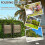 Outsunny Outsunny Folding Chairs Set, Breathable Mesh Fabric Seat, Mixed Brown 3