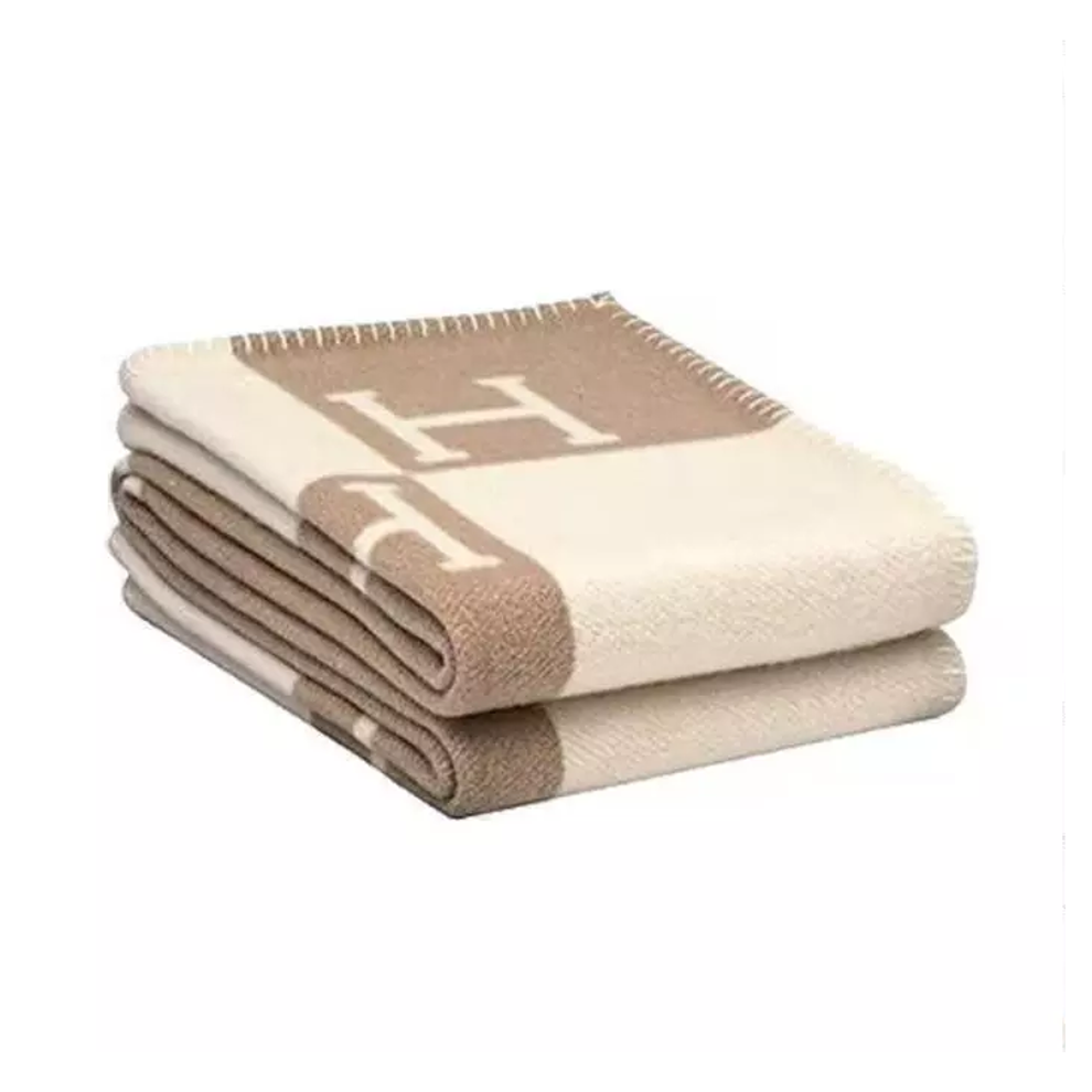 New Wool Cashmere Throw Plaid Blankets pillow Sofa Bedding Shawl Xmas Gift UK ##